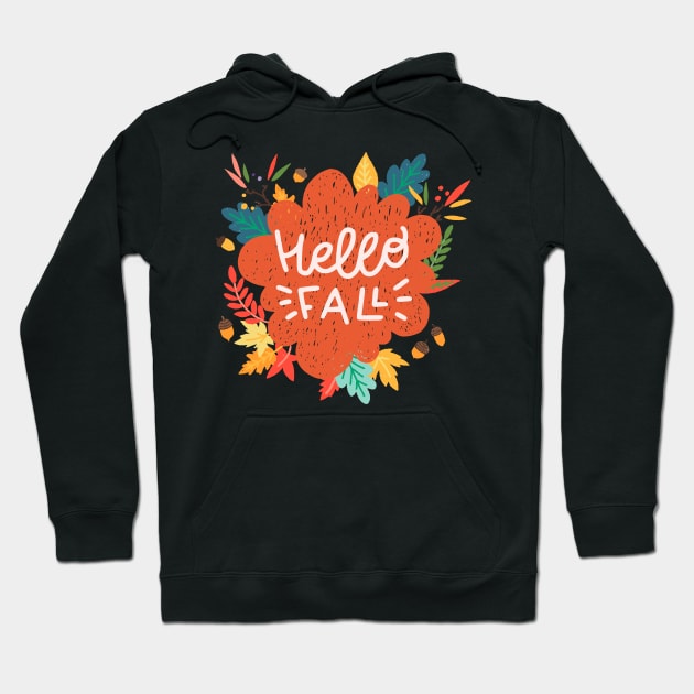 Hello Fall! Hoodie by TashaNatasha